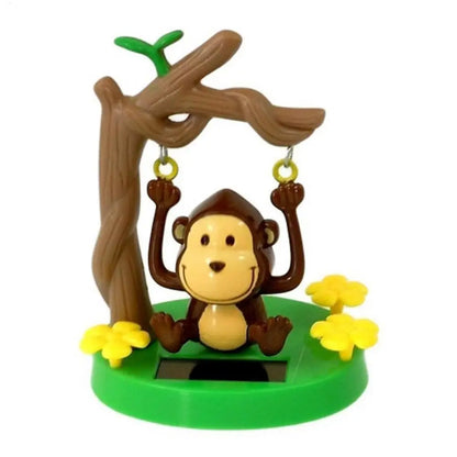 Solar Energy Accessories Shaking Head Doll Swing Monkey Gift CreativeInterior Decoration  Car Decorations Dancing Gifts