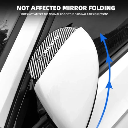 2PCS Carbon Fiber Car Rearview Mirror Rain Eyebrow Visor For Honda Civic Fit Jazz Accord Pilot CRV Odyssey Passport Accessories