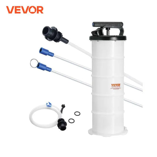 VEVOR 6.5L Fluid Extractor Manual Hand-Operated Car Brake Oil Changer Tool with Hose Vacuum Fluid Oil Pump for Car Accessories