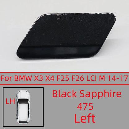 Car Accessories Front Bumper Headlight Washer Cover Cap For BMW X3 X4 F25 F26 LCI M-Sport 2014 2015 2016 2017 Painted Trim Shell