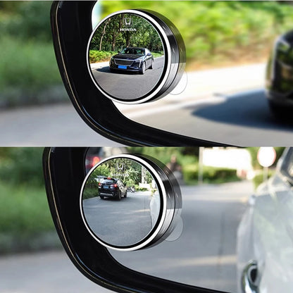 2pc Car Round Frame Blind Spot Mirrors For Honda Civic Fit Jazz Accord CRV HRV City Odyssey Passport Pilot Vezel Insight Prelude