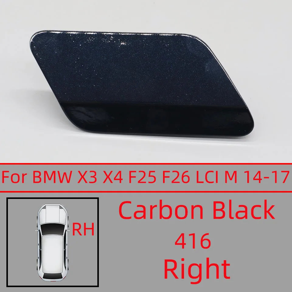 Car Accessories Front Bumper Headlight Washer Cover Cap For BMW X3 X4 F25 F26 LCI M-Sport 2014 2015 2016 2017 Painted Trim Shell