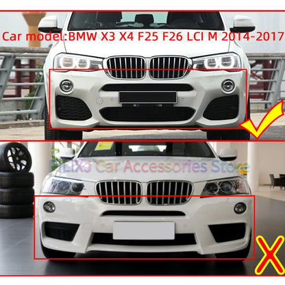 Car Accessories Front Bumper Headlight Washer Cover Cap For BMW X3 X4 F25 F26 LCI M-Sport 2014 2015 2016 2017 Painted Trim Shell