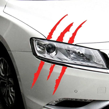 STONEGO Reflective Monster Claw Scratch Car Stickers - Headlight Decal, Car Decoration