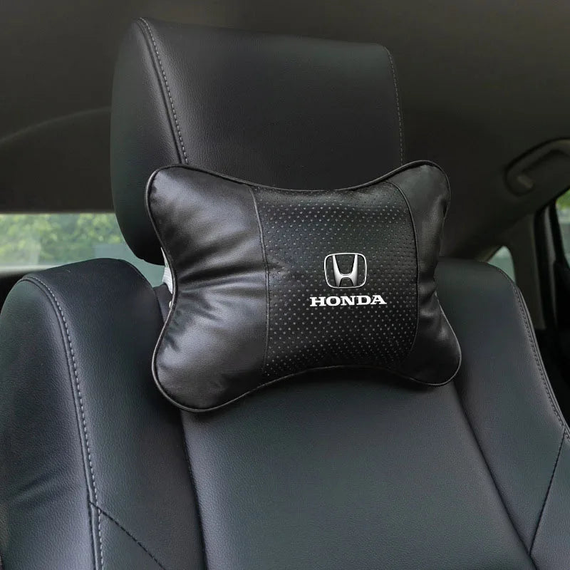 1/2Pcs Car Interior Headrest Seat Head Support Neck Pillow For Honda Mugen Power Civic Accords CRV Hrv Jazz CBR VTEC VFR Goods