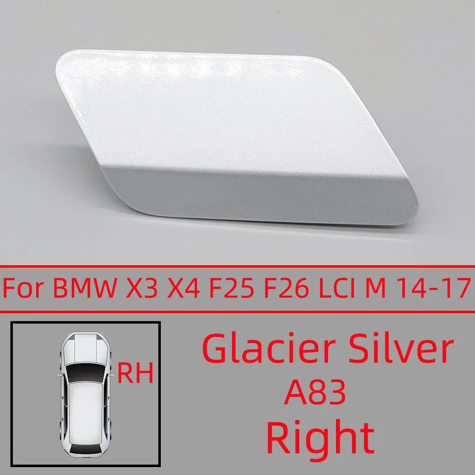 Car Accessories Front Bumper Headlight Washer Cover Cap For BMW X3 X4 F25 F26 LCI M-Sport 2014 2015 2016 2017 Painted Trim Shell