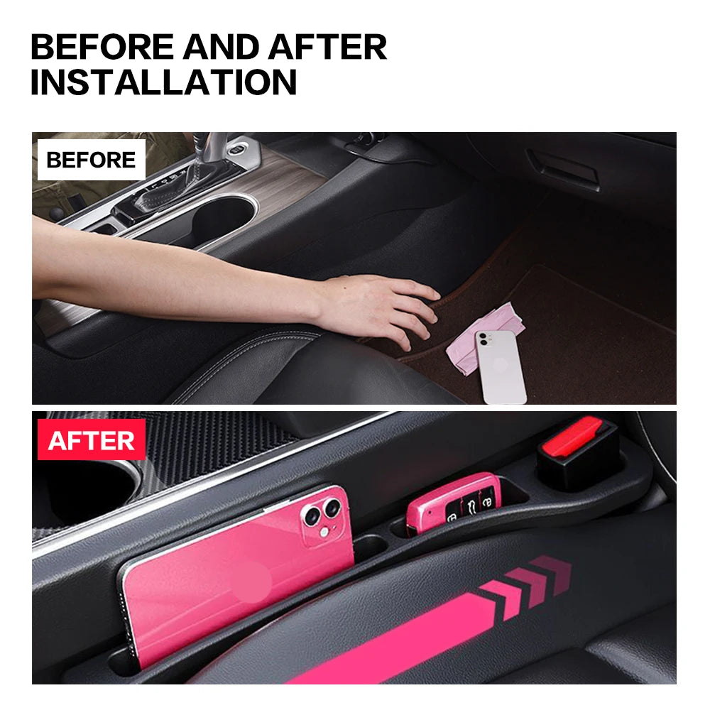 2X For Infiniti Q50 G37 FX35 Q30 QX70 EX25 QX30 FX 50 Car Seat Gap Filler Between Seats Crevice Interior Decoration Accessories