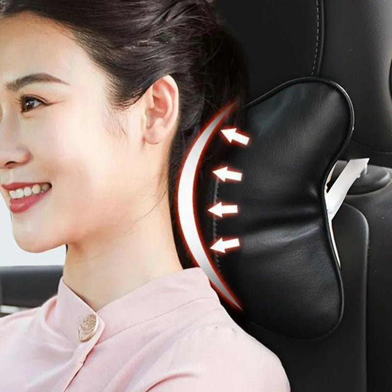 1/2Pcs Car Interior Headrest Seat Head Support Neck Pillow For Honda Mugen Power Civic Accords CRV Hrv Jazz CBR VTEC VFR Goods