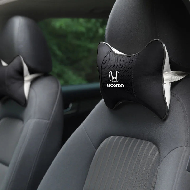 1/2Pcs Car Interior Headrest Seat Head Support Neck Pillow For Honda Mugen Power Civic Accords CRV Hrv Jazz CBR VTEC VFR Goods