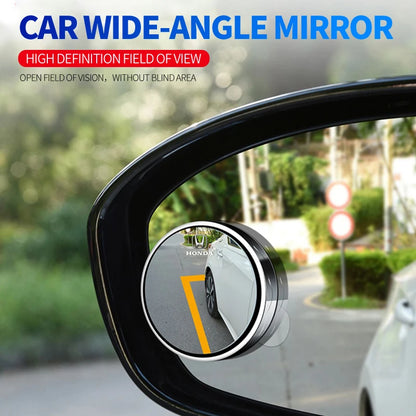 2pc Car Round Frame Blind Spot Mirrors For Honda Civic Fit Jazz Accord CRV HRV City Odyssey Passport Pilot Vezel Insight Prelude