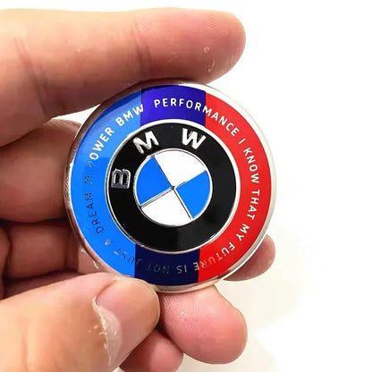 1Pcs 45mm Car Steering Wheel Badge Emblem Sticker For All BMW Series E36 E46 E53 E90 E60 E61 E93 E87 X1 X3 X5 X6 F30 F20 F10