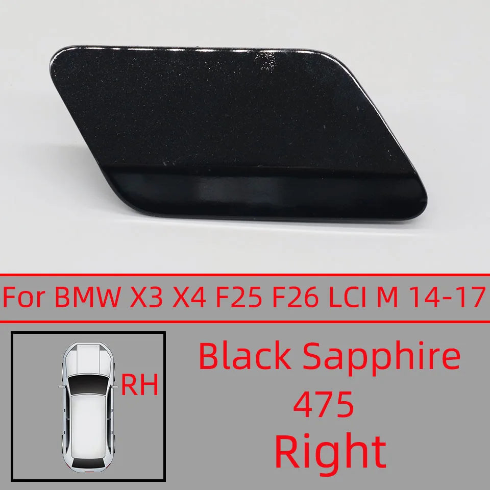 Car Accessories Front Bumper Headlight Washer Cover Cap For BMW X3 X4 F25 F26 LCI M-Sport 2014 2015 2016 2017 Painted Trim Shell