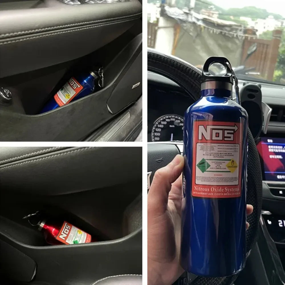 Car Insulation Cup NOS Nitrogen Cylinder Vacuum Stainless Steel Kettle 500 Ml High-capacity Travel Sports Bottle Water Cup