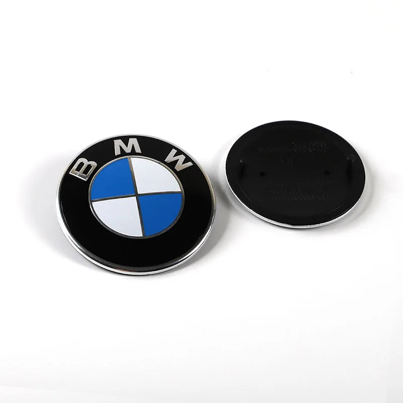 3d ABS 74mm 82mm BMW Hood Emblem Car Front Bonnet Logo Rear Trunk Badge Cover For BMW E39 E46 E30 E36 E87 E60 E90 Accessories