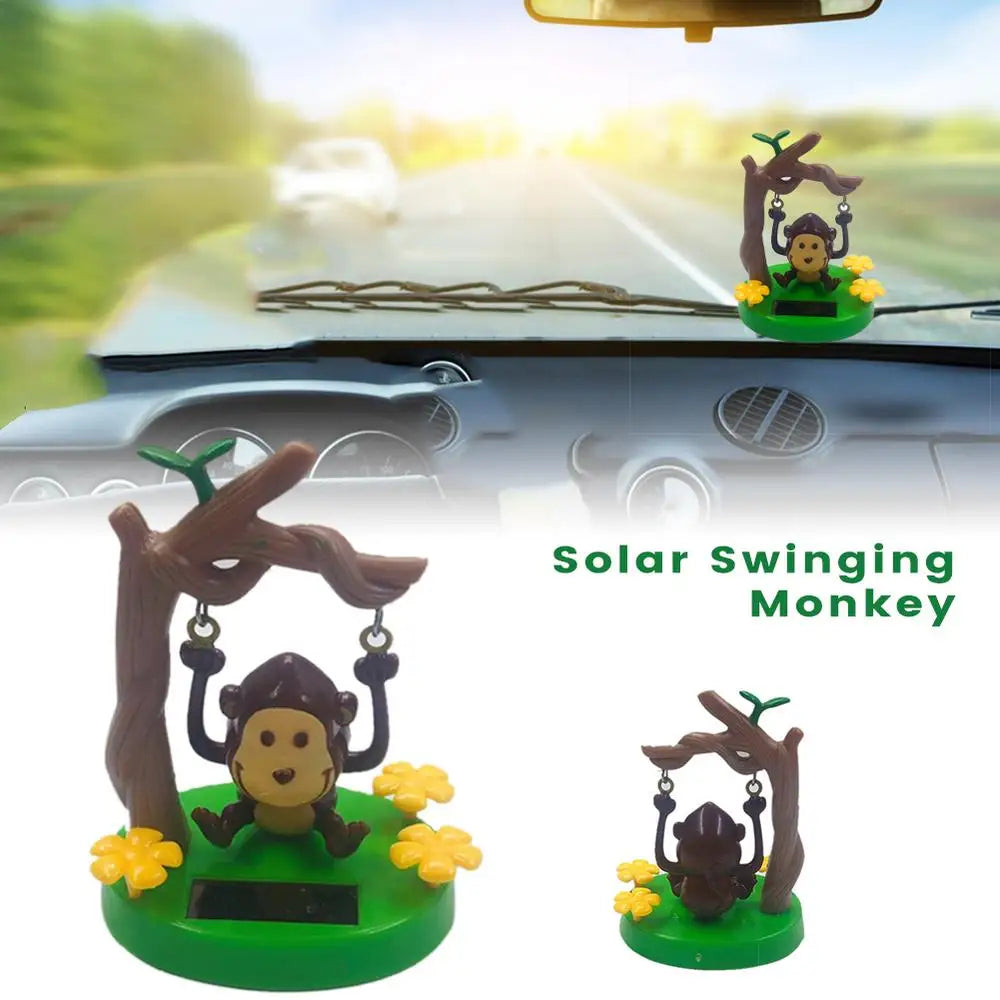 Solar Energy Accessories Shaking Head Doll Swing Monkey Gift CreativeInterior Decoration  Car Decorations Dancing Gifts