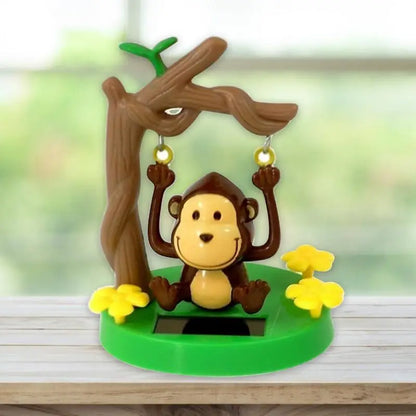 Solar Energy Accessories Shaking Head Doll Swing Monkey Gift CreativeInterior Decoration  Car Decorations Dancing Gifts