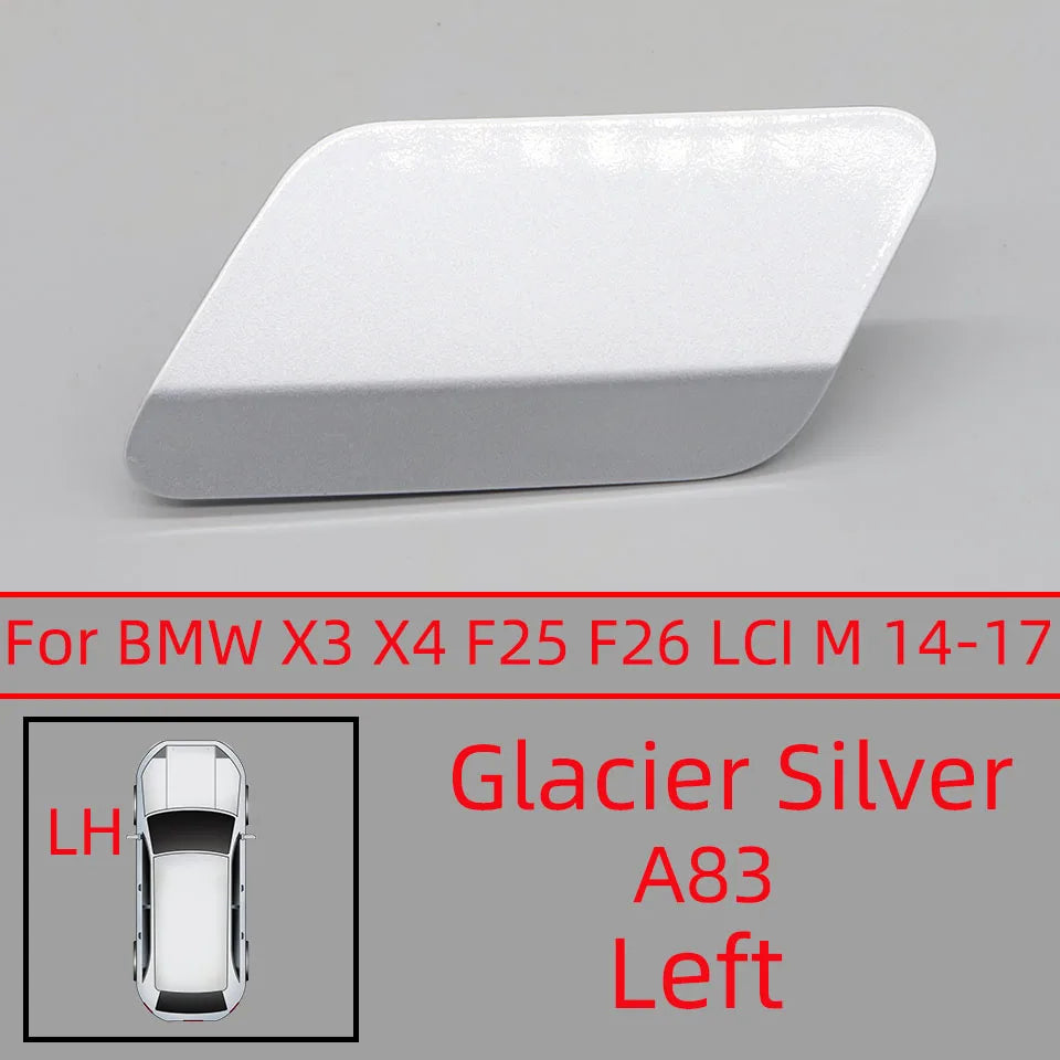 Car Accessories Front Bumper Headlight Washer Cover Cap For BMW X3 X4 F25 F26 LCI M-Sport 2014 2015 2016 2017 Painted Trim Shell