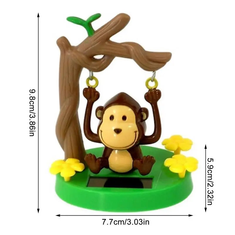 Solar Energy Accessories Shaking Head Doll Swing Monkey Gift CreativeInterior Decoration  Car Decorations Dancing Gifts