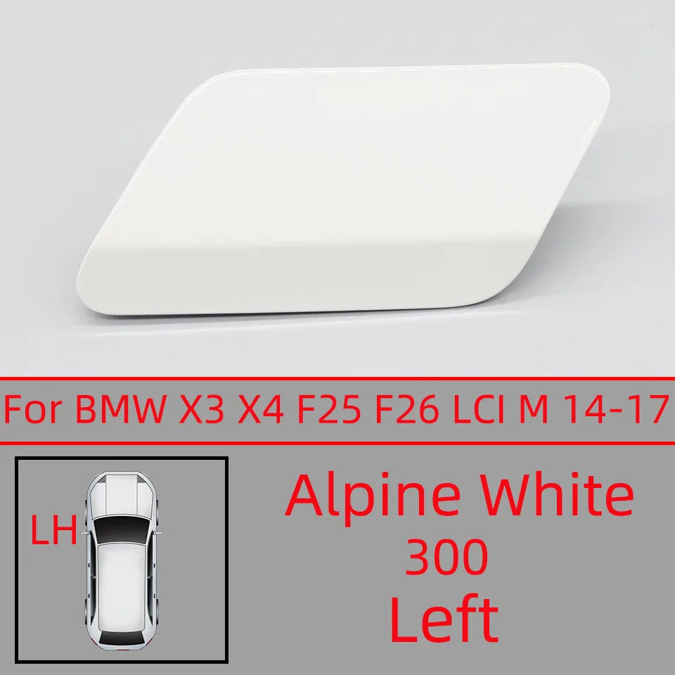 Car Accessories Front Bumper Headlight Washer Cover Cap For BMW X3 X4 F25 F26 LCI M-Sport 2014 2015 2016 2017 Painted Trim Shell