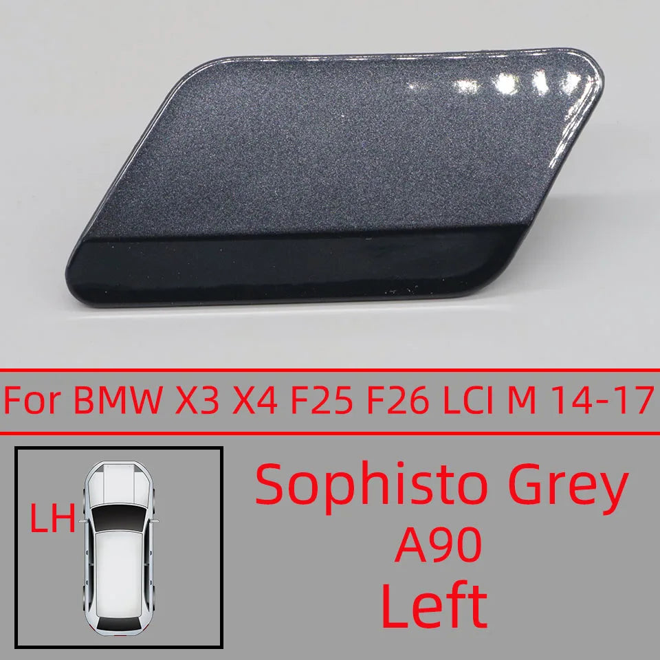 Car Accessories Front Bumper Headlight Washer Cover Cap For BMW X3 X4 F25 F26 LCI M-Sport 2014 2015 2016 2017 Painted Trim Shell