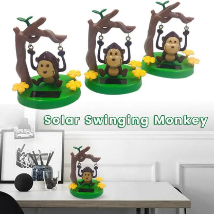 Solar Energy Accessories Shaking Head Doll Swing Monkey Gift CreativeInterior Decoration  Car Decorations Dancing Gifts