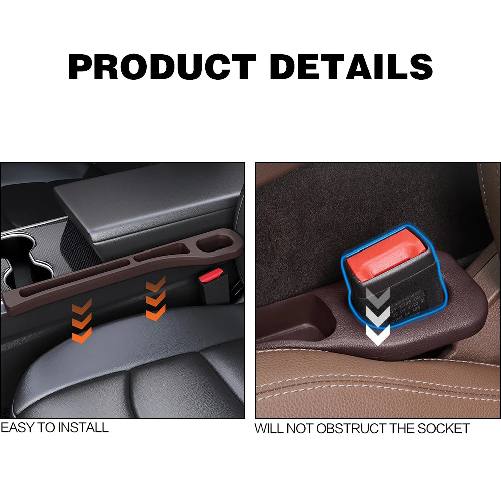 2X For Infiniti Q50 G37 FX35 Q30 QX70 EX25 QX30 FX 50 Car Seat Gap Filler Between Seats Crevice Interior Decoration Accessories