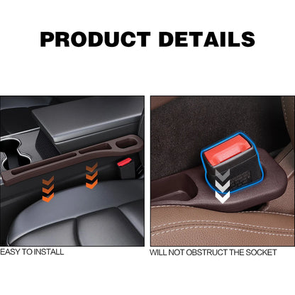 2X For Infiniti Q50 G37 FX35 Q30 QX70 EX25 QX30 FX 50 Car Seat Gap Filler Between Seats Crevice Interior Decoration Accessories