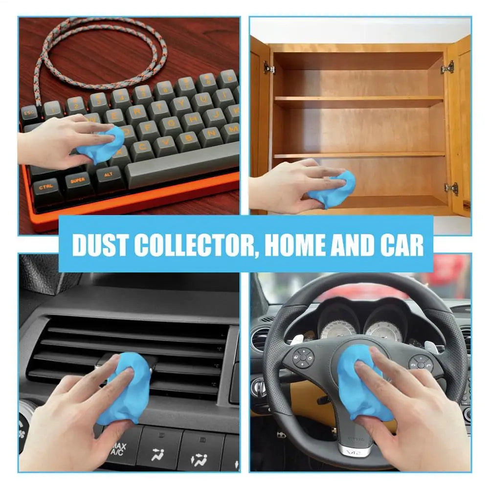 Car Dust Cleaning Mud Glue Car Interior Air Vent Dashboard Cleaning Clay Dust Remover Gel Car Cleaner Mud Auto Accessories