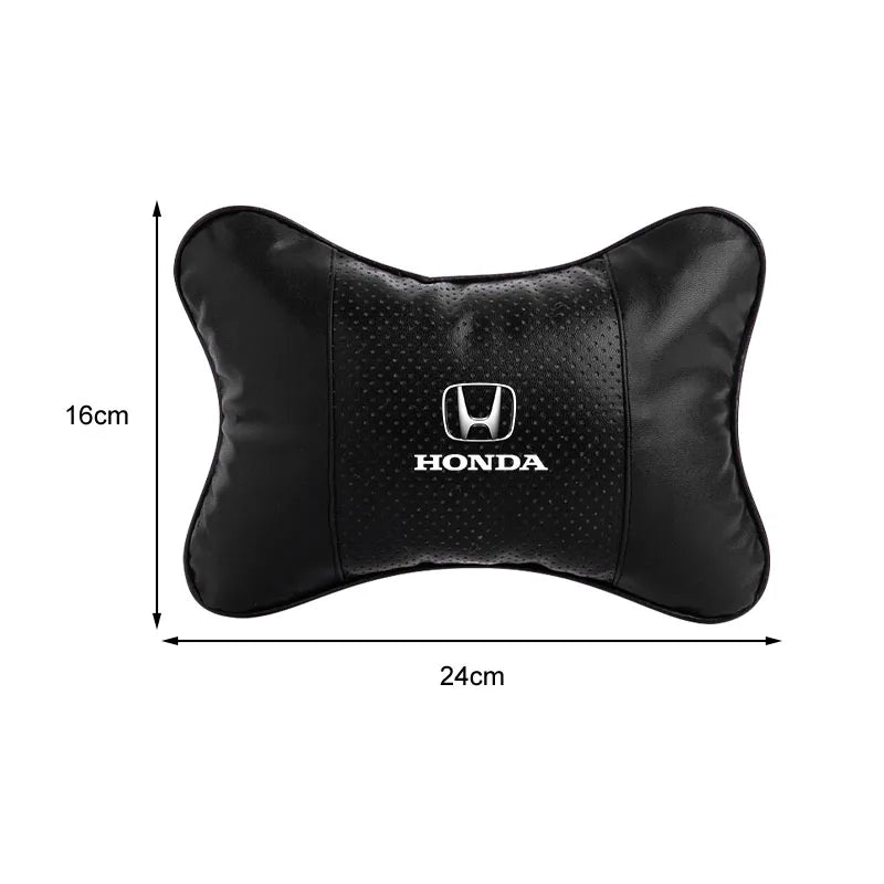 1/2Pcs Car Interior Headrest Seat Head Support Neck Pillow For Honda Mugen Power Civic Accords CRV Hrv Jazz CBR VTEC VFR Goods